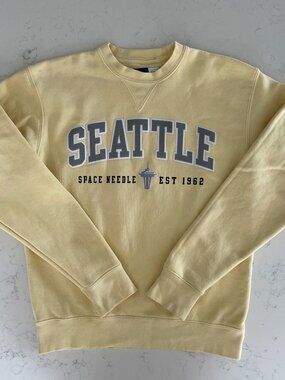Gear For Sports Big Cotton Better Than Basic LS Seattle Sweatshirt Yellow XS